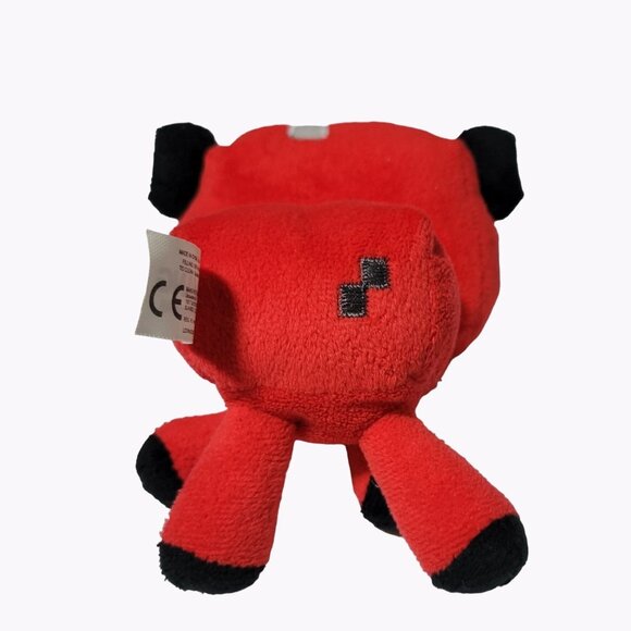 Mojang Mincecraft Baby Mooshroom Red Cow 5 inch Plush Bull Stuffed Animal Toy - Picture 3 of 6